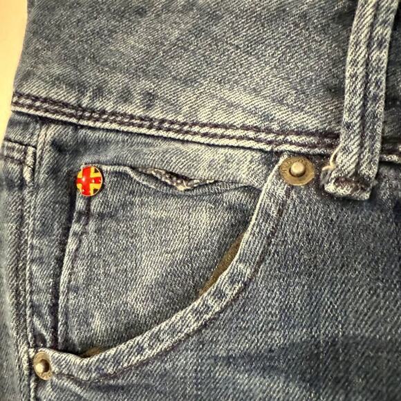 Hudson Collin Flap Skinny Denim Jeans Womens 25 Mid Rise BlueWash Stretch Casual - Picture 3 of 10